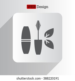 Mascara, mascara brush, mascara vector, eyes mascara
