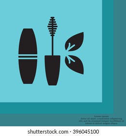 Mascara, mascara brush, mascara vector, eyes mascara