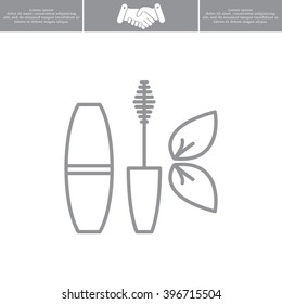 Mascara, mascara brush, mascara vector, eyes mascara