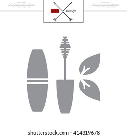 Mascara, mascara brush, mascara vector, eyes mascara