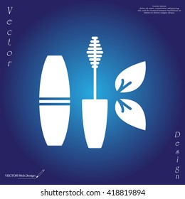 Mascara, mascara brush, mascara vector, eyes mascara