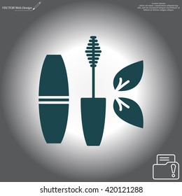 Mascara, mascara brush, mascara vector, eyes mascara