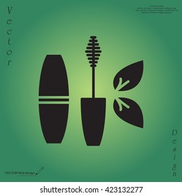 Mascara, mascara brush, mascara vector, eyes mascara