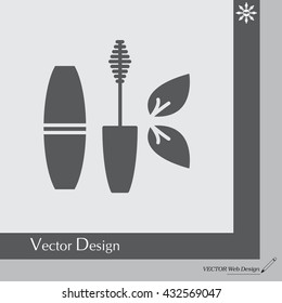 Mascara, mascara brush, mascara vector, eyes mascara