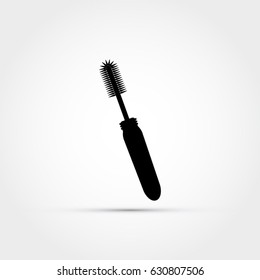 Mascara brush vector illustration