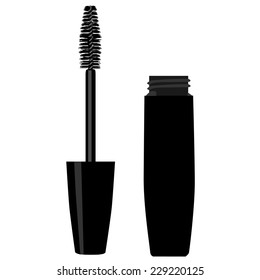 Mascara, mascara brush, mascara vector, kong lashes, eyes mascara