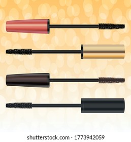 Mascara Brush Vector Object And Background