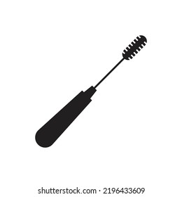 Mascara brushes icon design. Vector illustration isolated on white background 