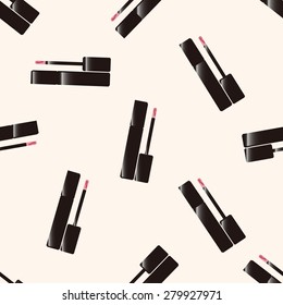 mascara , cartoon seamless pattern background