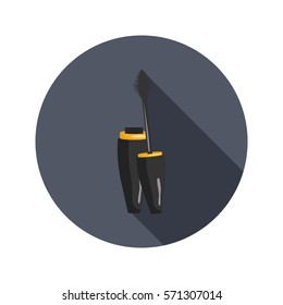 Mascara color icon for web and mobile design