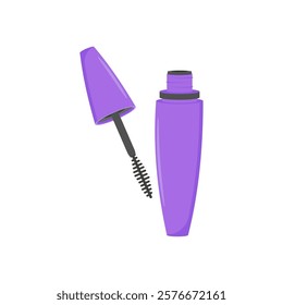 Mascara, Cosmetics Vector Illustration Isolated