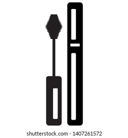 Mascara eye makeup with brush 