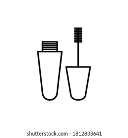 mascara icon design template isolated