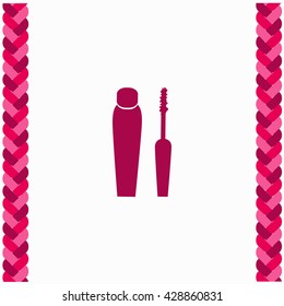 Mascara icon Flat Design. Isolated Illustration.