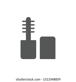 Mascara icon isolated on white background. Cosmetic symbol modern, simple, vector, icon for website design, mobile app, ui. Vector Illustration