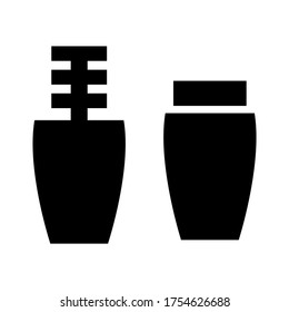 mascara icon or logo isolated sign symbol vector illustration - high quality black style vector icons
