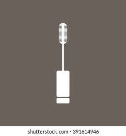 Mascara Icon on Dark Gray Color. Eps-10.