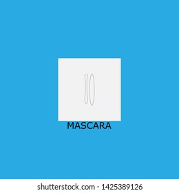 mascara icon sign signifier vector