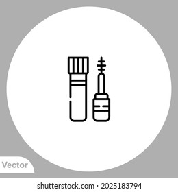 Mascara icon sign vector,Symbol, logo illustration for web and mobile