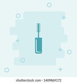Mascara Icon. Simple icon, blue colored icon illustration. - Vector