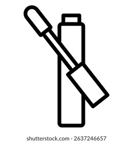 mascara icon Simple thin line stroke