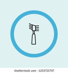mascara icon symbol. Premium quality isolated mascara vector icon in trendy style. mascara element.