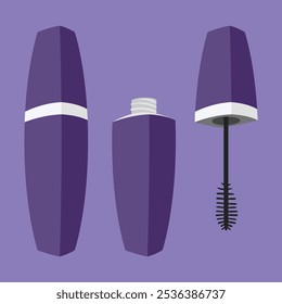 Vetor de ícone de rímel. Mascara Compor ilustração vetorial. mascara cosmético vetor