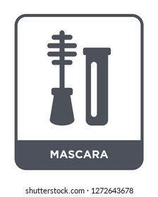 mascara icon vector on white background, mascara trendy filled icons from Beauty collection, mascara simple element illustration
