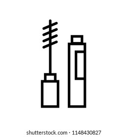 Mascara icon vector icon. Simple element illustration. Mascara symbol design. Can be used for web and mobile.