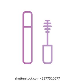 icono de rímel con ilustración de material vectorial de fondo blanco