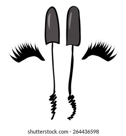 mascara and lashes