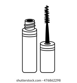 mascara make up brush isolated
