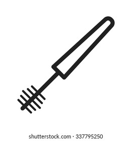 Mascara, makeup, brush icon vector image. Can also be used for makeup and accessories. Suitable for web apps, mobile apps and print media.