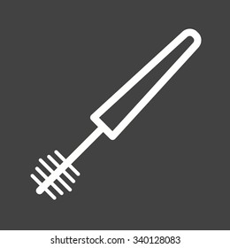 Mascara, makeup, brush icon vector image. Can also be used for makeup and accessories. Suitable for web apps, mobile apps and print media.
