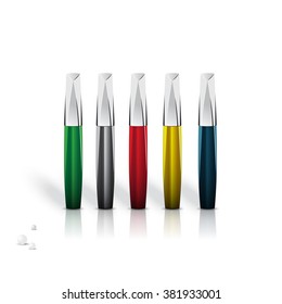 mascara on white background