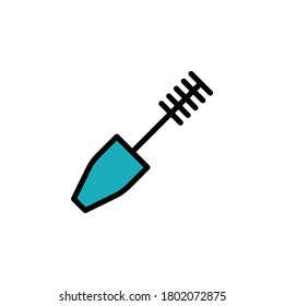 mascara outline icon. Elements of Beauty and Cosmetics illustration icon. Signs and symbols can be used for web, logo, mobile app, UI, UX