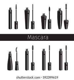 Mascara Set, Monochrome, Makeup, Accessories, Equipment, Beauty, Facial, Fashion