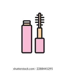 Mascara Simple Icon Vector Illustration