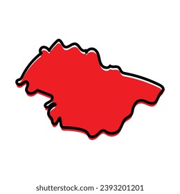 The Mascara State of Algeria map design