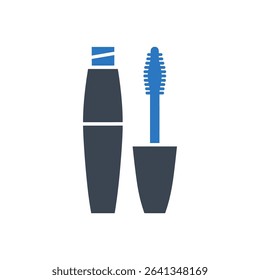 Mascara tube with brush icon