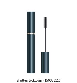 Mascara - Tube With Brush. Vector Illustration