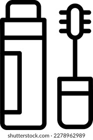 Mascara Vector Icon Design Illustration