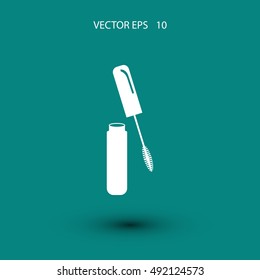 Mascara vector icon, flat design best vector icon