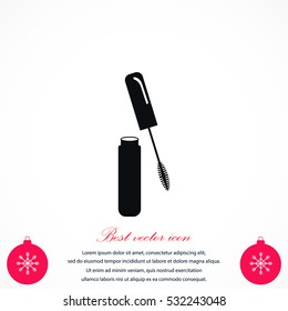 Mascara vector icon, flat design best vector icon