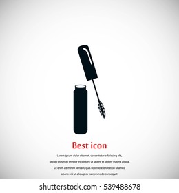Mascara vector icon, flat design best vector icon
