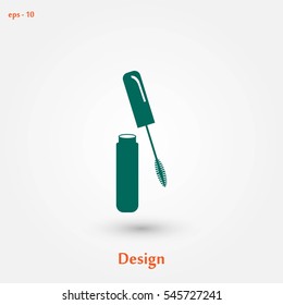 Mascara vector icon, flat design best vector icon