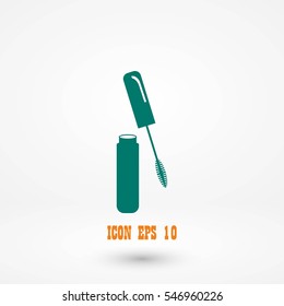 Mascara vector icon, flat design best vector icon