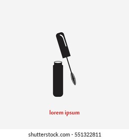 Mascara vector icon, flat design best vector icon