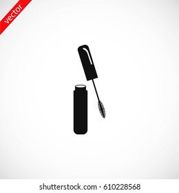 Mascara vector icon, flat design best vector icon