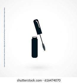 Mascara vector icon, flat design best vector icon